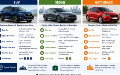 SUV vs Sedan vs Hatchback: Which Rental Car Fits Best